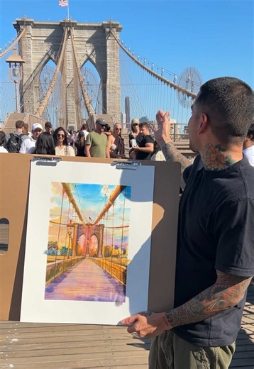 🔥NEW PRINT DROP🔥 I have a new watercolor print releasing this Saturday, May 30th at 12 PM EST. You can find it at the link in my bio. This Brooklyn Bridge print is a limited edition and will only be available for 48 hours. Once the window closes, it will never be reprinted again, so this is the only chance to ever own this piece. Each print is 17 x 22 inches of a painting I made after taking a beautiful walk across the Brooklyn Bridge on a sunny summer day in New York City. The light, the colo