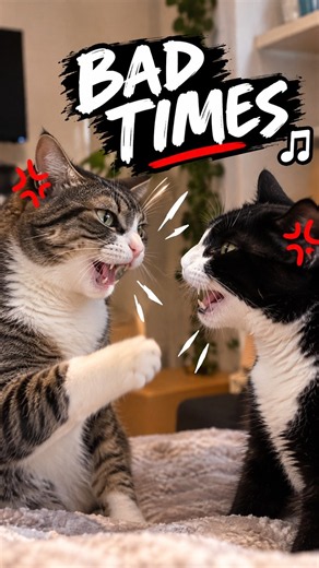 My 2 Cats Doing the BAD TIMES Trend 😂🐈🐈