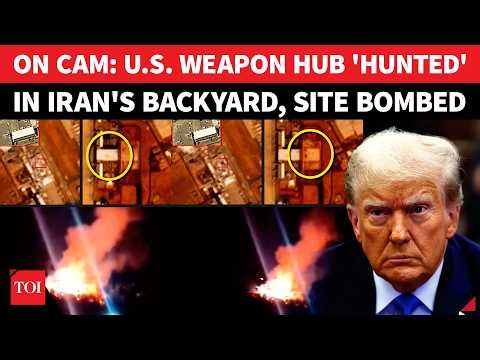 Alert! US BASE At Arab Nation's Airport Burns After Intense Iranian Bombing | On Cam