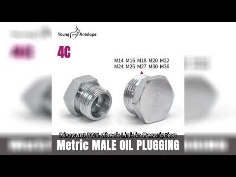 Metric Male Thread H-type 24 Degree Cone Sealing Ferrule Type Oil Plug High Pressure Hydraulic Joint