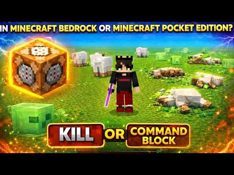 Minecraft Bedrock Command Block Trick: Kill Slimes Instantly! ⚡🟩