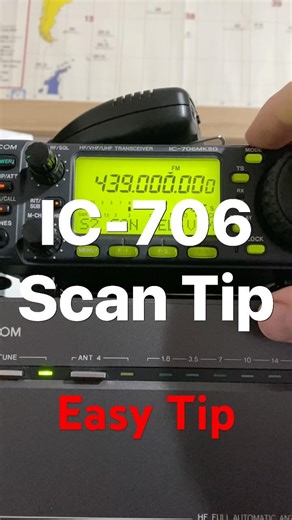 Icom IC-706 #hamradio #scan #trending #epic #icom #hobby #radio #radiofun