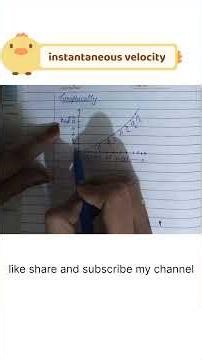 Instantaneous Velocity Formula & Meaning | Physics Concepts Made Easy ll @conceptwalefacts