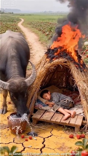 🐃 The buffalo saved the boy"! 😳🤣#JamunJuice #MotherInLawComedy #FamilyShorts #jumpstyle