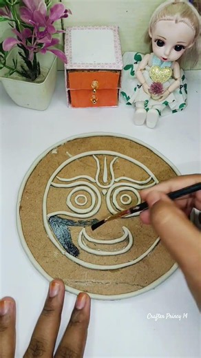 Painting Mystery God with Clay 😱🙏🏻 #shorts