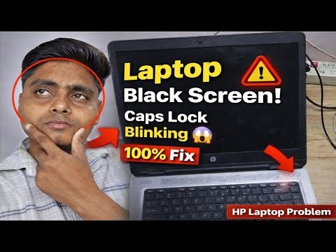 Laptop Black Screen But Caps Lock Blinking | HP Laptop 100% Fix | Easy Solution | Caps Lock On