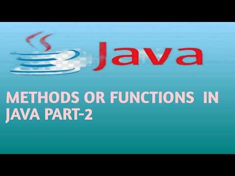 Methods or Functions in Java Part 2 in Hindi Lecture 44