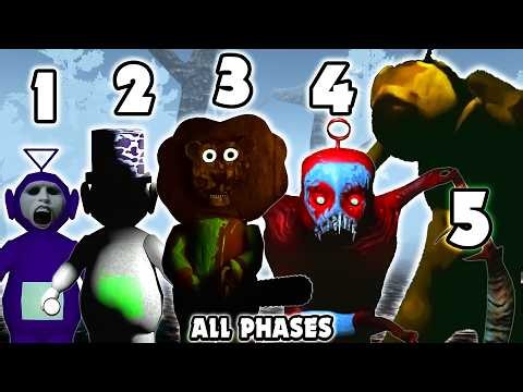 Slendytubbies: ALL Scary Phases | Friday Night Funkin' Vs Slendytubbies (Myths of Tubbyland)