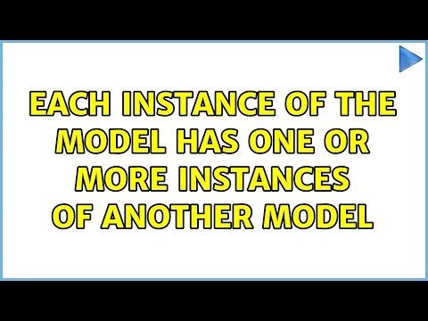 Each instance of the model has one or more instances of another model (3 Solutions!!)