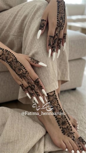 Which one of these designs is your favourite? 😍 Screenshot it 📸 and post it below ⬇️ Don’t forget to like & share so everyone can see 🤍 Thank you all for the love — full henna tutorials are on my YouTube ✨ #fatima_hennaartist #henna #hennadesigns #mehndi #mehndidesign