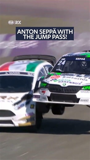 An overtake in the AIR 🛫 #fiarallycross #eurorx #motorsport