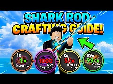 🎣 Finally Got the Shark Rod! Crafting Guide & Requirements | Roblox Blox Fruits #viral #subscribe