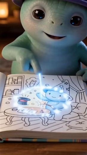 POV: an alien finishes your coloring page 👽✨ #shorts #coloringbook