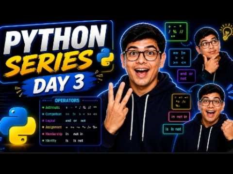Python Day 3: All Operators Explained with Examples