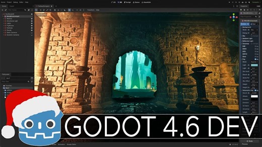 Godot 4.6 - 最终开发版发布！ Gamefromscratch [20251209] 双语字幕