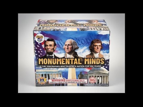 MONUMENTAL MINDS 25 shot firework cake 🔥🔥🦾 NEW 2026 BANGER BY WORLD CLASS FIREWORKS