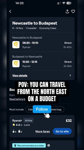#TravelHacks #budgettravel #studenttravel #packingtips #creatorsearchinsights Please use my @Skyscanner affiliate link below 👇 It’s no extra cost to you but helps us out ✈️✈️✈️ 🔗 My Skyscanner affiliate link: skyscanner.pxf.io/DWrjKG