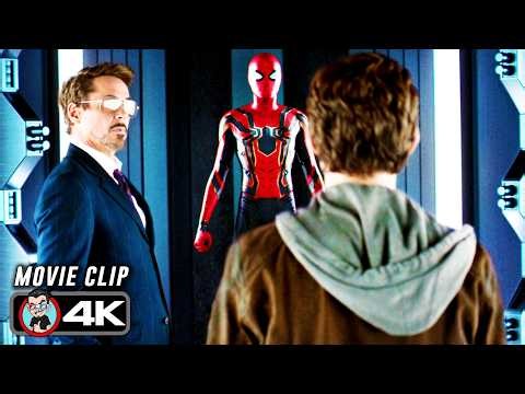 "Upgraded. Stark Tech. You Earned It." | SPIDER-MAN: HOMECOMING (2017) Movie CLIP 4K