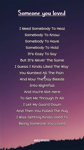 Someone You Loved by Lewis Capaldi #music #song #lyrics #englishsongs