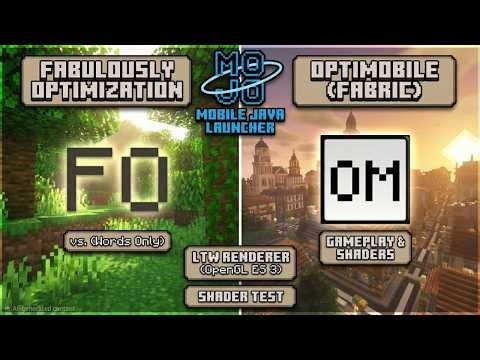 Optimobile (Fabric) Review on Mobile Java | FPS + Shader Test | LTW Renderer | Mojo Launcher.