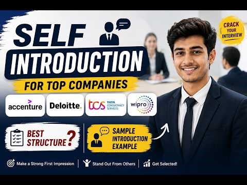 Best Self Introduction Structure? | Freshers Interview Guide #viral #video #selfintroduction