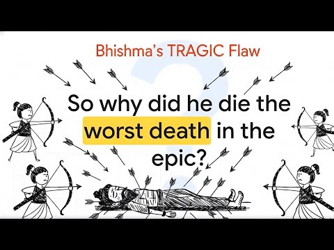 🖌️ Bhishma's Dark Truth in Mahabharata | Karma Explained with Doodle Art on Graph Paper ☸️