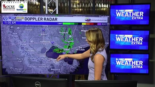 Sydney is tracking a few showers today. Plus, more fog, humidity, and warmth continuing into the holiday week. | WAFB Channel 9