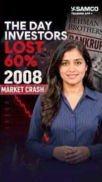 India's Biggest Stock Market Crash? The 2008 Story Explained