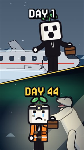 44 Days of Polar Night After a Plane Crash