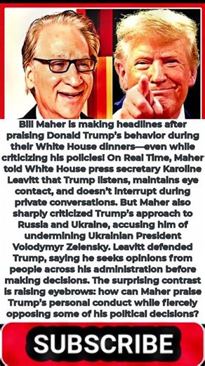 Bill Maher SURPRISES Everyone With Praise for Trump: “He Listens, He Never Gets Mad!”