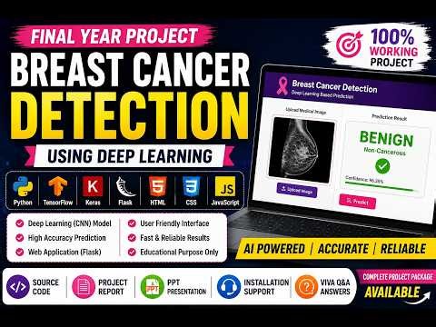 AI Final Year Project | Breast Cancer Detection Using Deep Learning | Python Project Demo