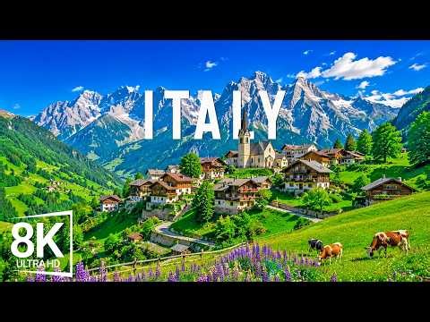 Italy 8K | Heaven on Earth – Coastal Villages, Alps & Timeless Beauty