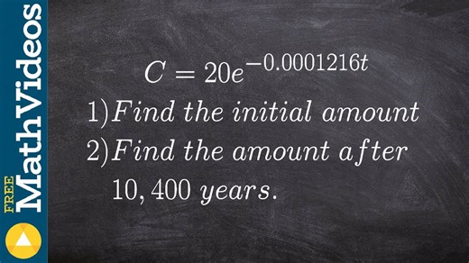How to evaluate an exponential function modeling a real-life situation