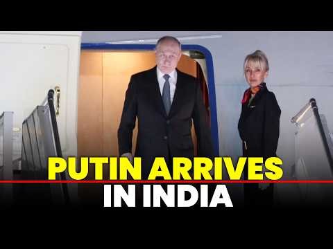 WATCH LIVE: Russian President Putin arrives in india for BRICS Summit | Meeting with PM Modi | Delhi