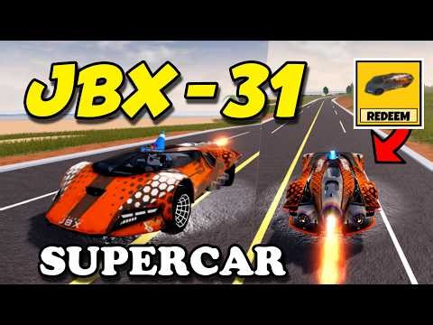 Getting JBX-0031 LIMITED Supercar FULL REVIEW of Season 31 Level 10 Vehicle in Roblox Jailbreak