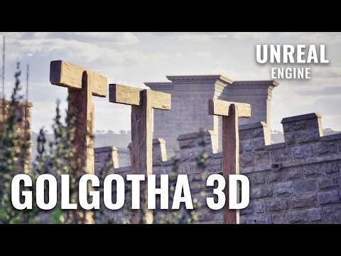 Golgotha and the Cross of Jesus in 3D | UNREAL ENGINE 5