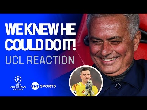 Jose Mourinho's REACTION to Benfica making Champions League playoffs with 98th minute goal by keeper