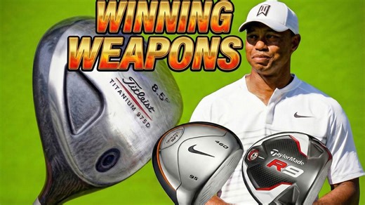 Every driver Tiger Woods used during his PGA Tour wins