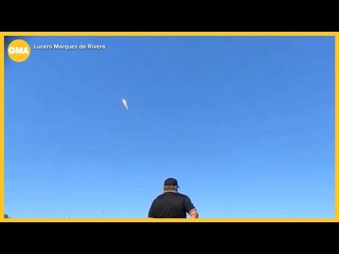 Meteor seen streaking through Texas sky