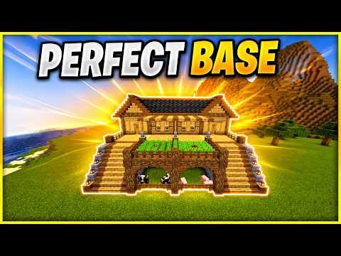 Minecraft Perfect Base Tutorial | Easy Survival House with Farm