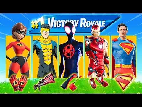 The *RANDOM* Superhero Boss Challenge in Fortnite!