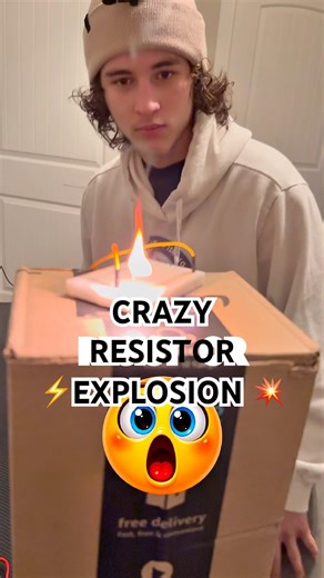 CRAZY resistor EXPLOSION😲⚡️ #viral #shorts #explosion