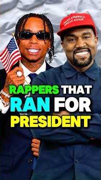 Rappers That Ran For President 😭