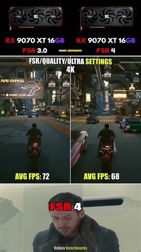 RX 9070 XT FSR 3.0 vs FSR 4 - Established Optimization Narrowly Prevails #pcgaming