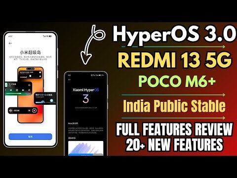 Redmi 13 5G & POCO M6 Pro HyperOS 3.0 With Android 16 India Public Released, Full Features Review