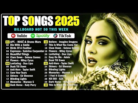 Bruno Mars, Adele, Selena Gomez, Dua Lipa, Ed Sheeran, Rihanna, Maroon 5, Zayn 🍒 Billboard Hot 100