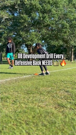 DB Development Drill Every Defensive Back NEEDS 🔒🔥 #dbdrills