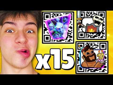 ALL 15 WORKING QR CODES In Clash Royale! (April 2026)
