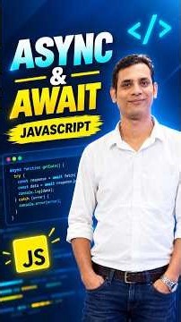 JavaScript Async/Await Explained Simply 🚀 | JavaScript Tutorial #Shorts@ #javascript #webdevelopment