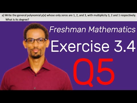 Freshman Mathematics Exercise 3.4 Question 5